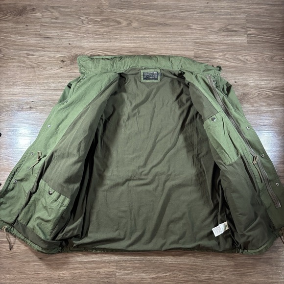 J Crew NX-631 M65 Military/Mechanic Field Jacket Men's XL Hooded Olive Green - Picture 4 of 8
